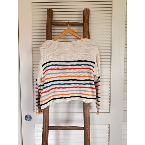 Rip Curl Women's Striped Knit Sweater,, XS/S Lightweight Pullover - Picture 3 of 3
